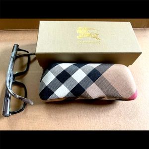 Burberry eyeglasses case. Not new. Glasses not included.